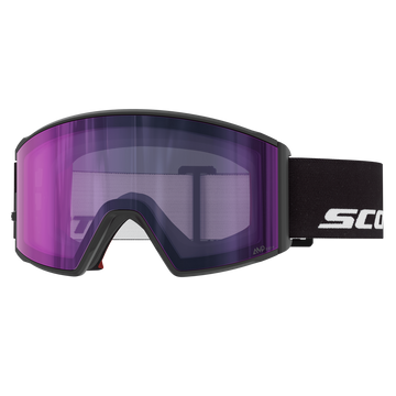 SCOTT React Light Sensitive Skibrille in Black mit AMP LS Blue Chrome Scheibe