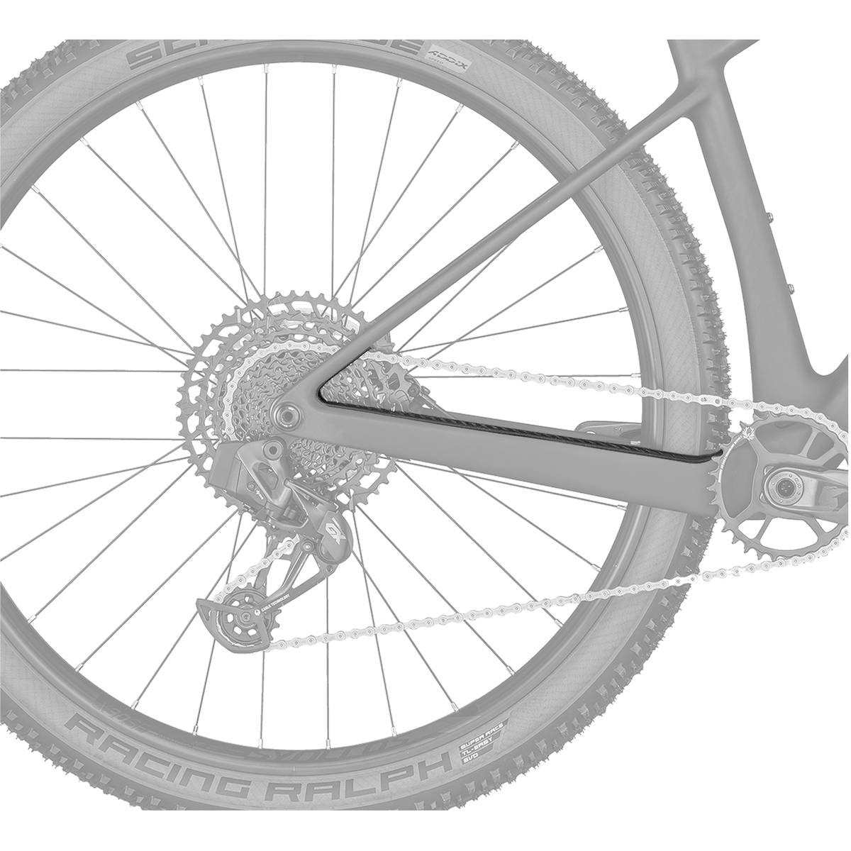 SCOTT Scale Carbon 23 Kettenstrebenschutz - Fahrradrahmenschutz bei PeakStyle