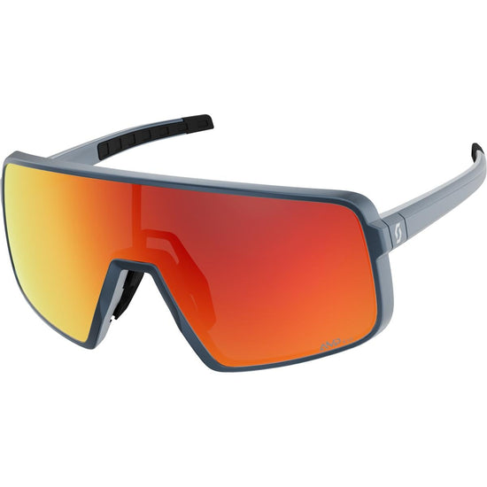 SCOTT Torica Sonnenbrille Metallic Blue - AMP Red Chrome S3 – Frontansicht