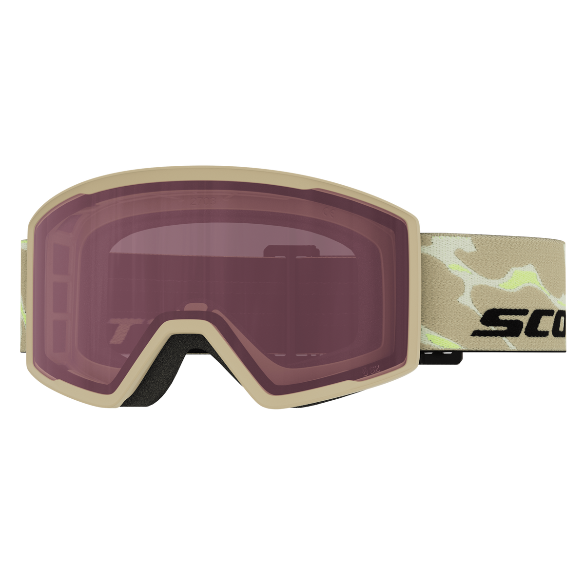 SCOTT Trace Skibrille Mojave Beige - Rose S2 – Ansicht 1