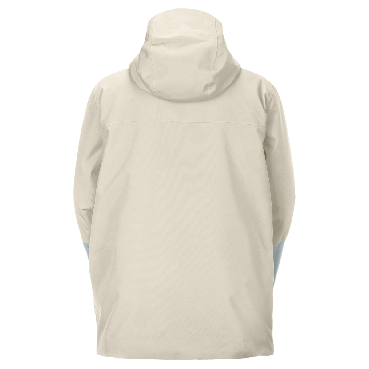Giacca da sport invernali SCOTT Ultimate Dryo Utility da donna, colore Latte Beige - vista posteriore in Mist Blue