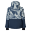 Chaqueta infantil SCOTT Ultimate Dryo con estampado azul crepúsculo - Vista trasera en azul crepúsculo