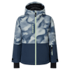 Chaqueta infantil SCOTT Ultimate Dryo Dusk Blue Print - Vista frontal en azul crepúsculo