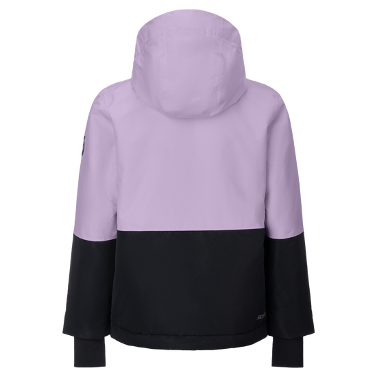 Chaqueta infantil SCOTT Ultimate Dryo, color Sherbet Purple - Black, vista trasera