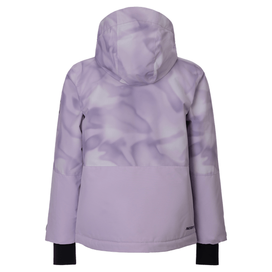 Chaqueta infantil SCOTT Ultimate Dryo con estampado Sherbet Purple - Vista trasera en Sherbet Purple