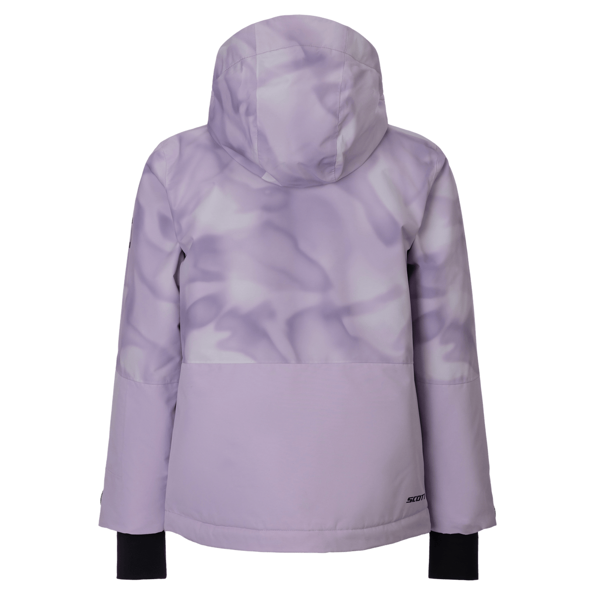 Chaqueta infantil SCOTT Ultimate Dryo con estampado Sherbet Purple - Vista trasera en Sherbet Purple