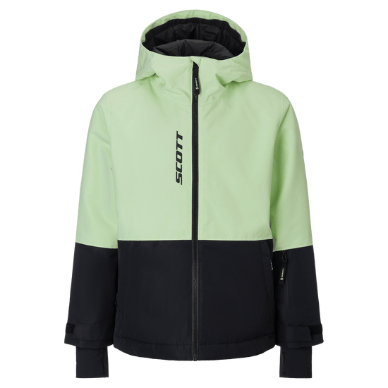 Chaqueta infantil SCOTT Ultimate Dryo, color Vapour Green - Black, vista frontal