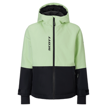 Chaqueta infantil SCOTT Ultimate Dryo, color Vapour Green - Black, vista frontal