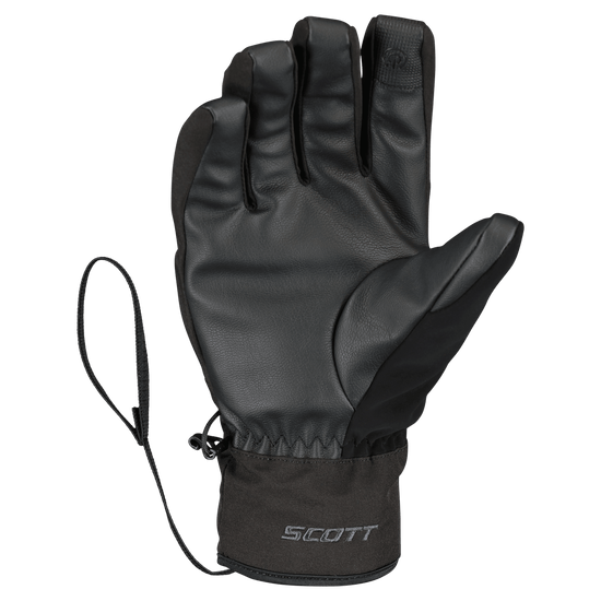 SCOTT Ultimate Hybrid Winter Sports Gloves for Men – Black – Back View