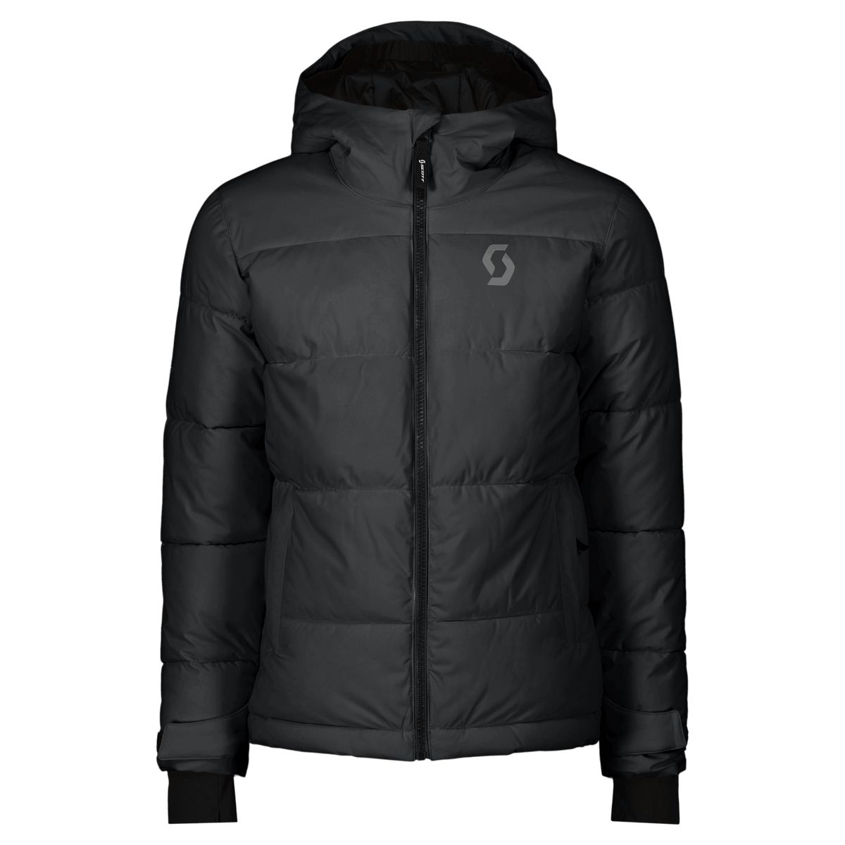 Giacca da sci SCOTT Ultimate Warm per bambini – Nera – Parte anteriore