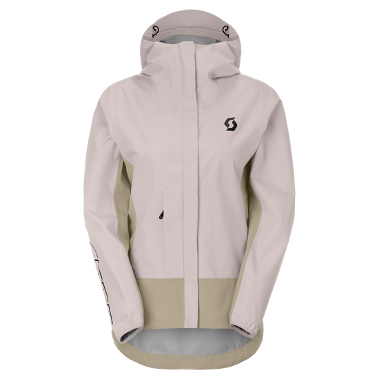 SCOTT Vertic 2.5L Waterproof Fahrradjacke Damen Wax Pink - Portobello Beige Vorderansicht