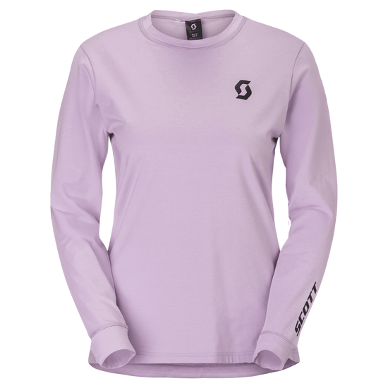 SCOTT Vertic Pro Mid Langarmshirt Damen Sherbet Purple Vorderansicht