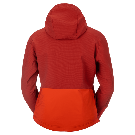 SCOTT Vertic Pro Warm Fahrrad-Hoodie Damen Toasted Red - Turbo Red Rückansicht