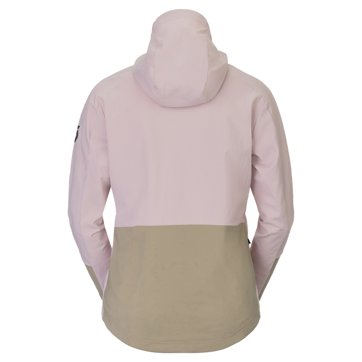 SCOTT Vertic Pro Warm Fahrrad-Hoodie Damen Wax Pink - Portobello Beige Rückansicht