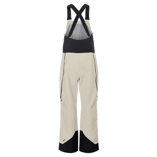 Pantaloni da sport invernali SCOTT Vertic Utility 3L da donna, colore Latte Beige - Nero, vista posteriore