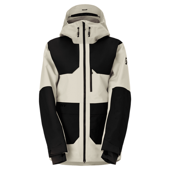 Chaqueta de deportes de invierno SCOTT Vertic Utility 3L para mujer, color negro - beige latte, vista frontal