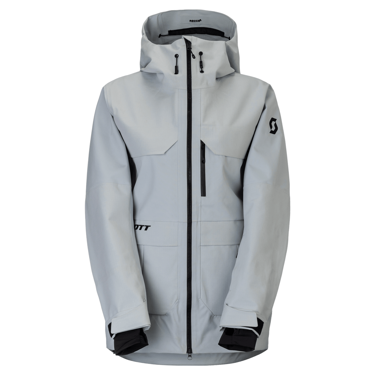 Chaqueta de deportes de invierno SCOTT Vertic Utility 3L para mujer, color Mist Blue, vista frontal