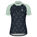 Scott W ENDURANCE 30 S/SL JERSEY - Dark Blue - Fresh Green XS Oberbekleidung - PeakStyle