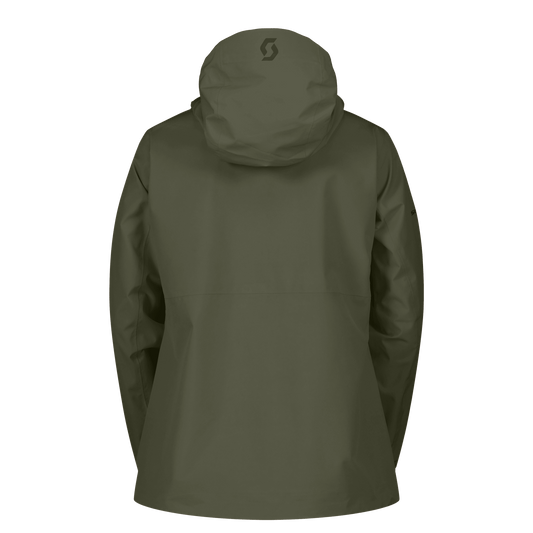 Chaqueta Scott W DRYO PRO 2,5 L en color Douglas Green – Vista trasera