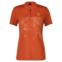 Scott W TRAIL FLOW ZIP S/SL SHIRT - Braze Orange - Rose Beige XS Oberbekleidung - PeakStyle