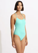 Seafolly W SEA DIVE SCOOP NECK ONE PIECE - PeakStyle