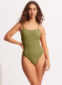 Seafolly W SEA DIVE SCOOP NECK ONE PIECE - PeakStyle