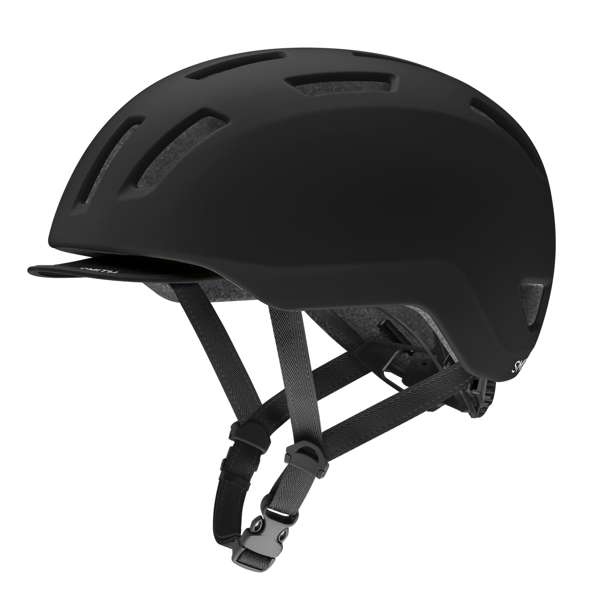 SMITH Transit Mips Fahrradhelm – Matte Black – Produktansicht mit Visier