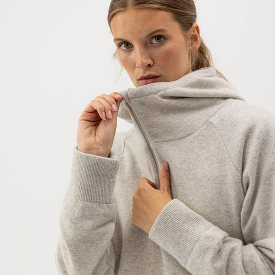 Nilla Hood WP – Light Grey Melange – Herstelleransicht