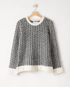 Margaret Crew – Off White-Black – Kleiderbügelaufnahme