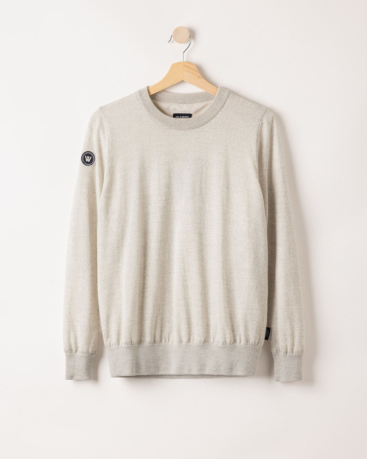 Nelly Crew WP – Light Grey Melange – Kleiderbügelaufnahme