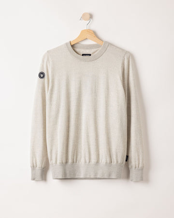 Nelly Crew WP – Light Grey Melange – Kleiderbügelaufnahme
