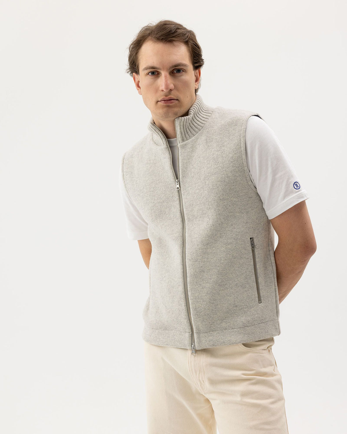 Fred Vest WP – Light Grey Melange – Herstelleransicht