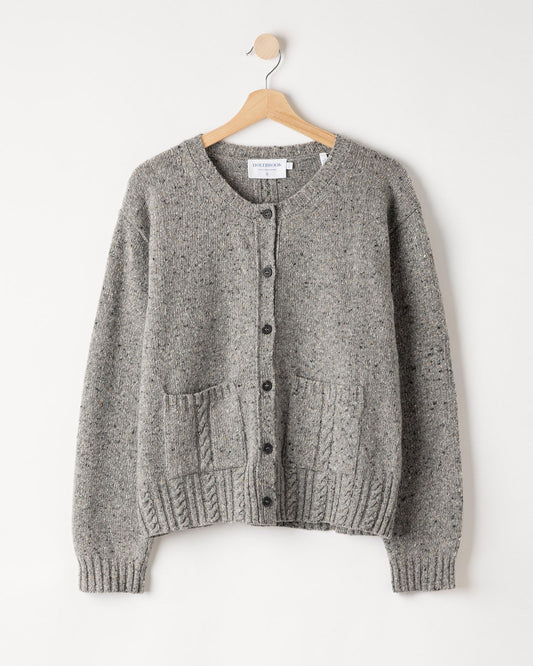 Magda Cardigan – Grey Melange– Kleiderbügelaufnahme