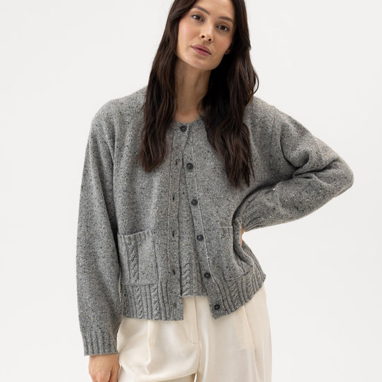 Magda Cardigan – Grey Melange– Herstelleransicht