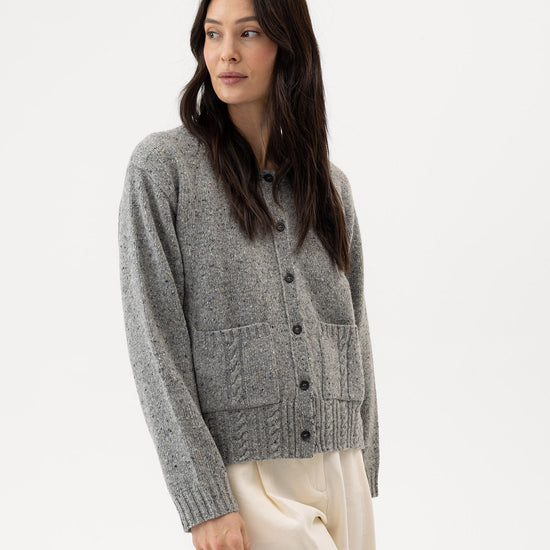Magda Cardigan – Grey Melange– Herstelleransicht