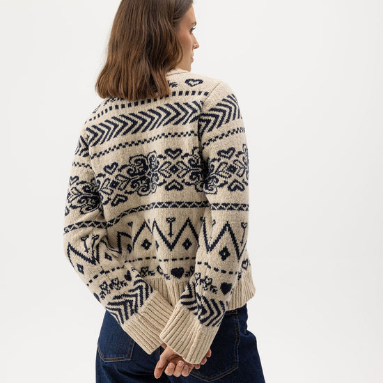 Magda Crew – Sand - Navy – Herstelleransicht
