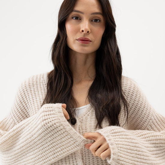 Cajsa Cardigan – Sandshell – Herstelleransicht