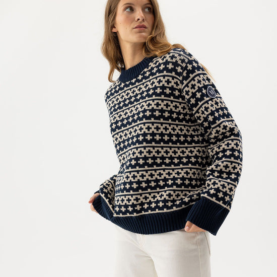 Augusta Crew WP – Navy-Oyster – Herstelleransicht