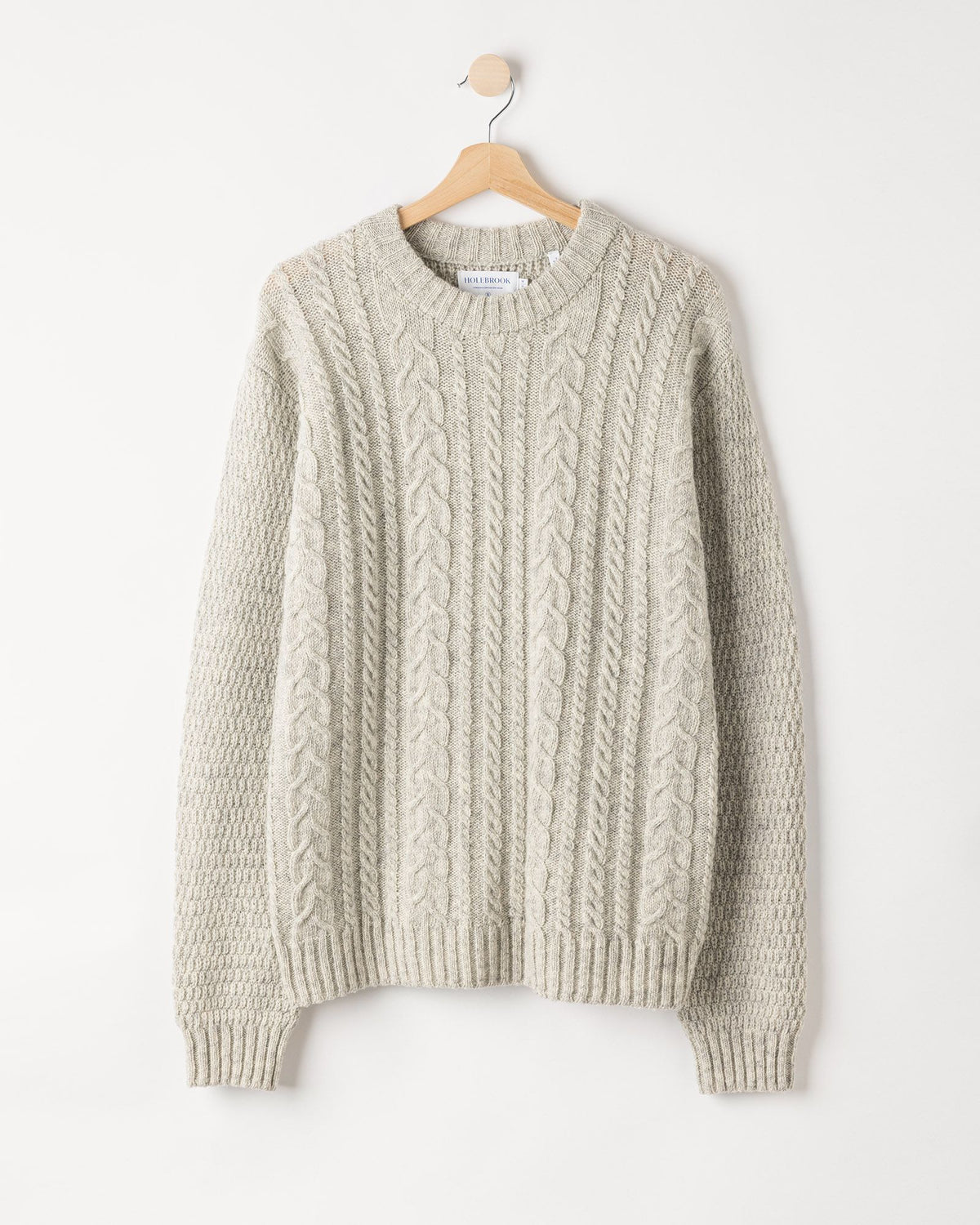 Stickan Crew – Light Grey Melange – Kleiderbügelaufnahme