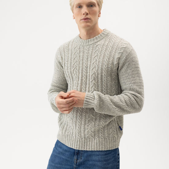 Stickan Crew – Light Grey Melange – Herstelleransicht