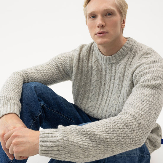 Stickan Crew – Light Grey Melange – Herstelleransicht