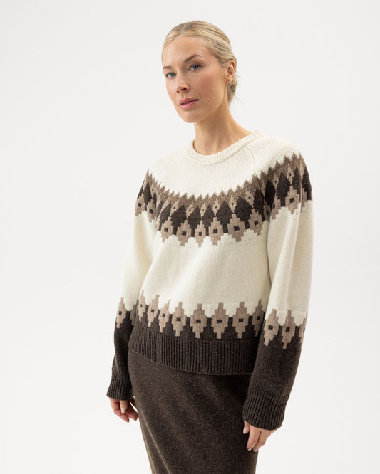 Vigdis Crew – Brown (Multicolor) – Herstelleransicht