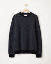 Torsten Crew – Navy - Marble Grey – Kleiderbügelaufnahme