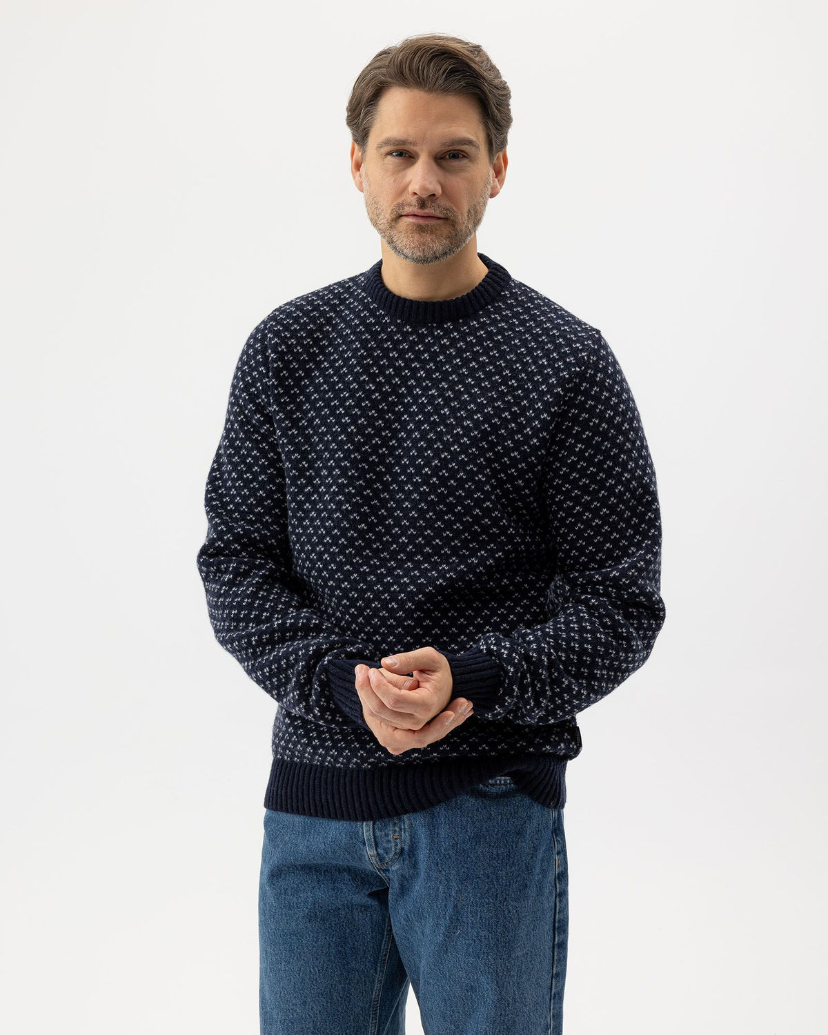 Torsten Crew – Navy - Marble Grey – Herstelleransicht