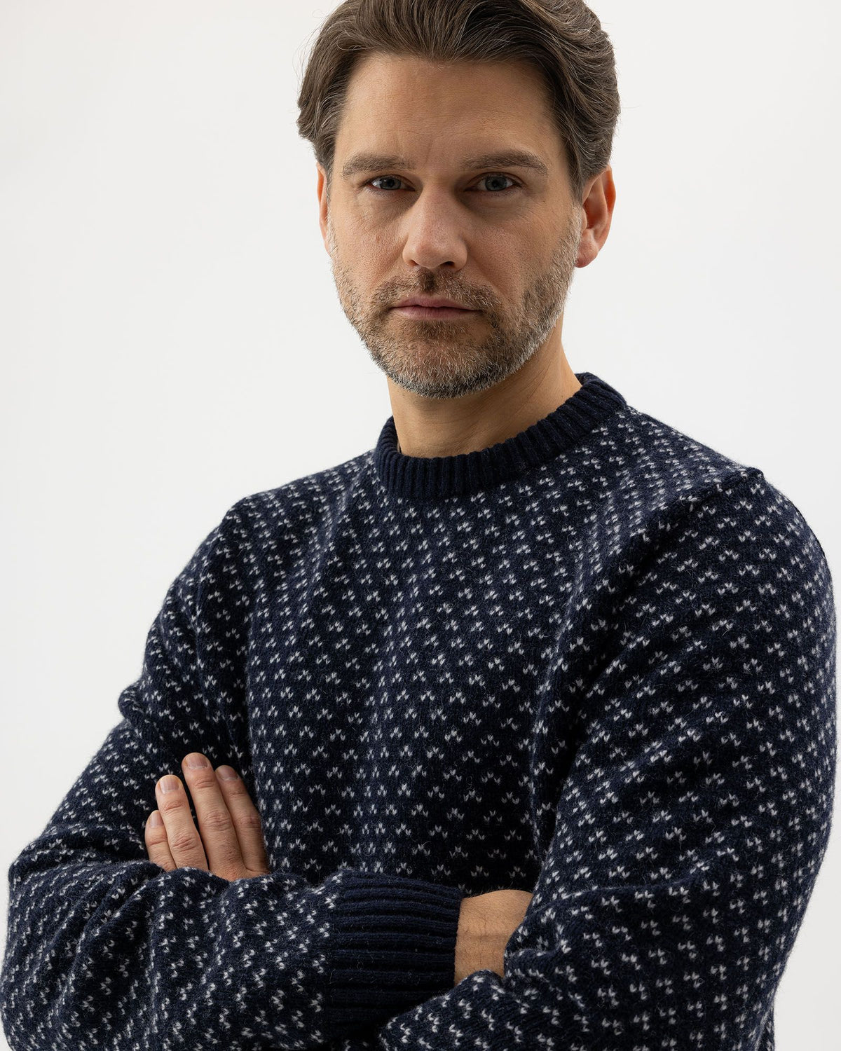 Torsten Crew – Navy - Marble Grey – Herstelleransicht
