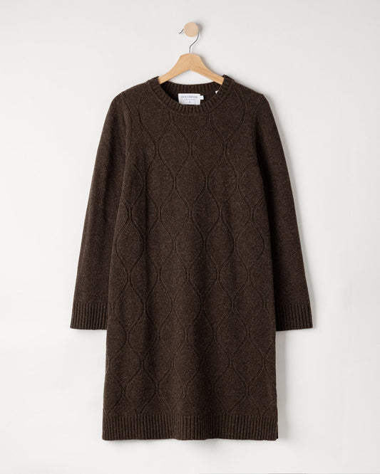 Carro Dress – Brown Melange – Kleiderbügelaufnahme
