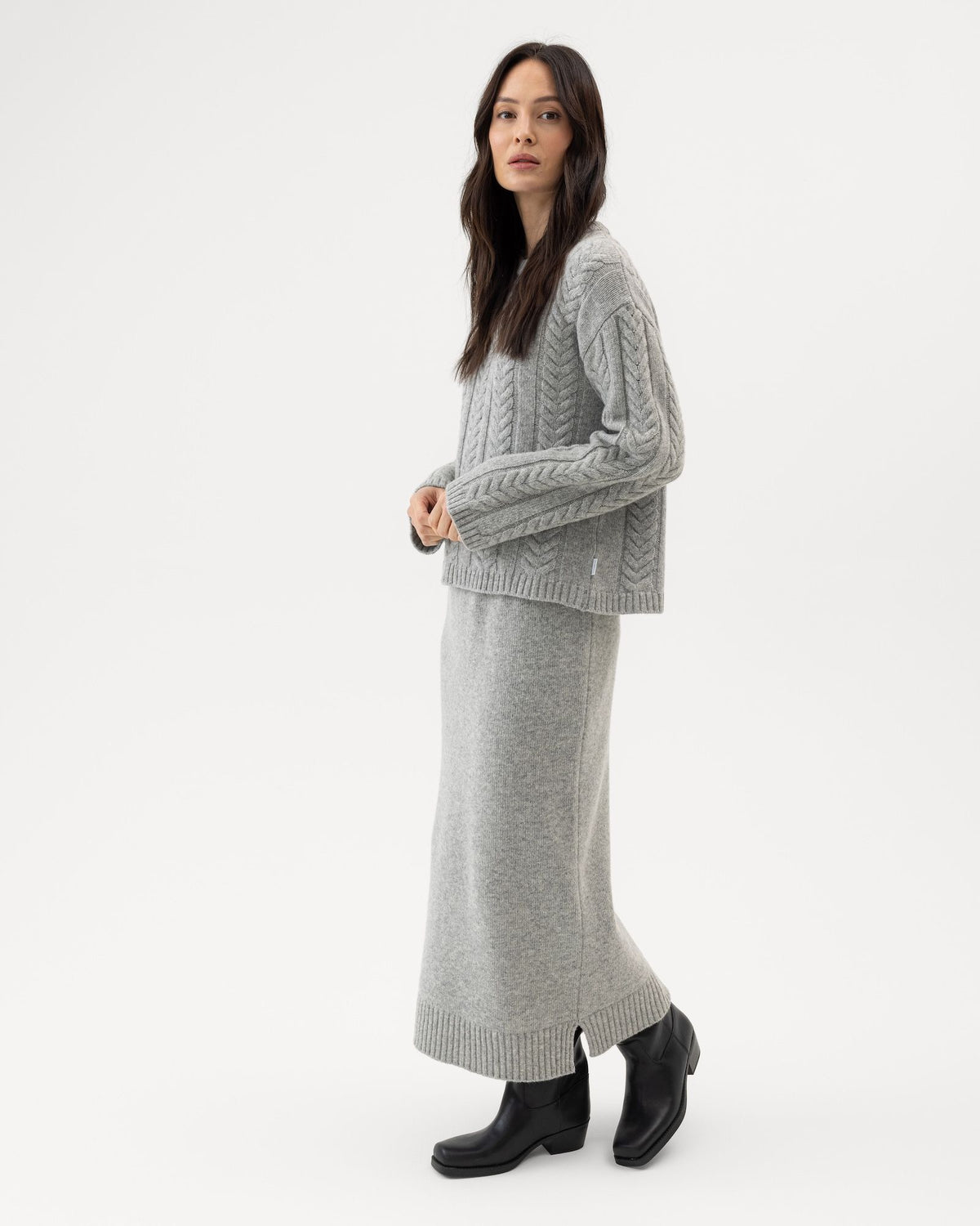 Betty Long Skirt – Grey – Herstelleransicht
