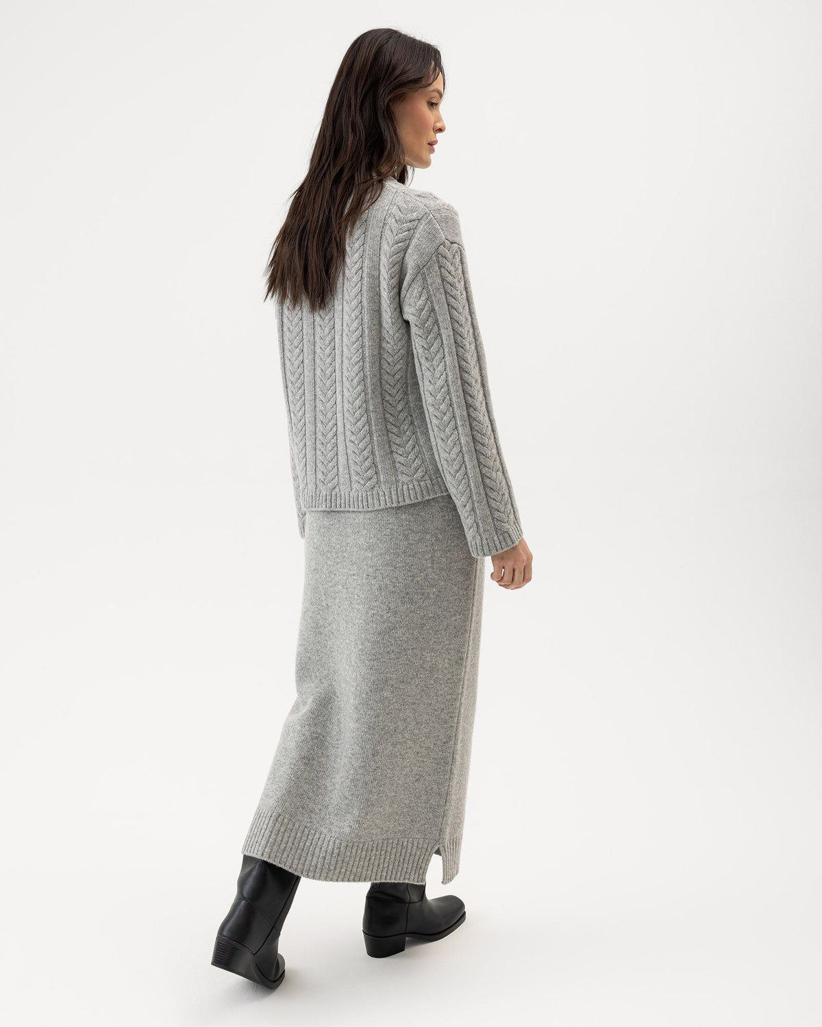 Betty Long Skirt – Grey – Herstelleransicht
