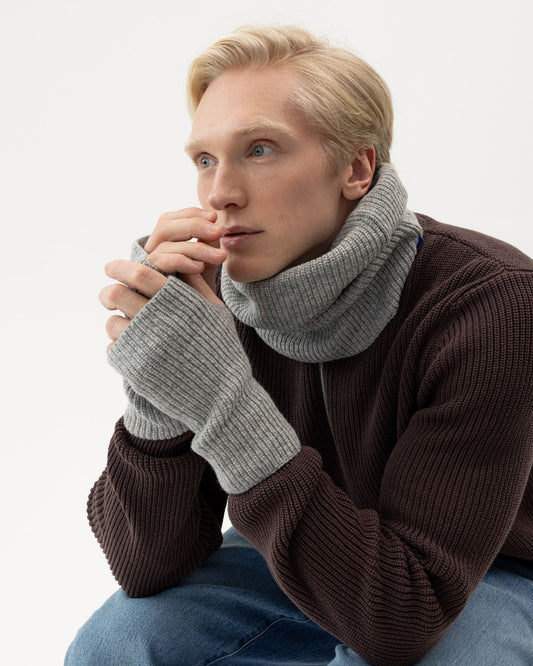 Roxen Wristwarmer – Grey Melange – Herstelleransicht