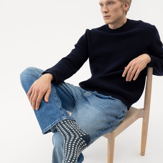 Malung Raggsocka – Navy Melange – Herstelleransicht